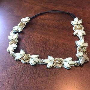 Green stone headband